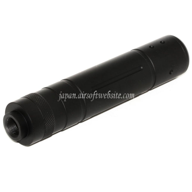 DOUBLE BELL 155mm x 32mm サプレッサー サイレンサー -14mm CCW 反時計回りネジ ライフル用 エアソフトガン ブラック