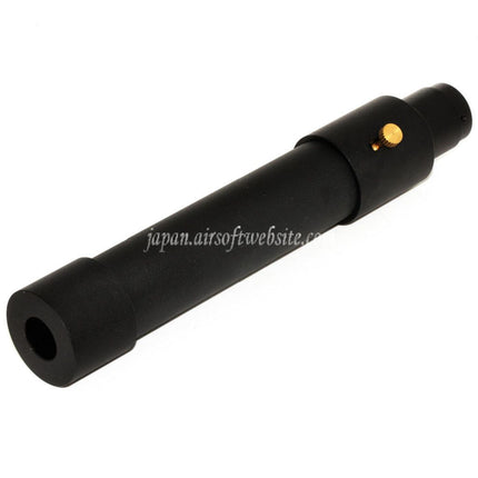 DOUBLE BELL 173mm/203mm x 34mm MPX QD サプレッサー サイレンサー（フラッシュハイダー付き） -14mm CCW 反時計回りネジ バレルライフル用 エアソフトガン ブラック