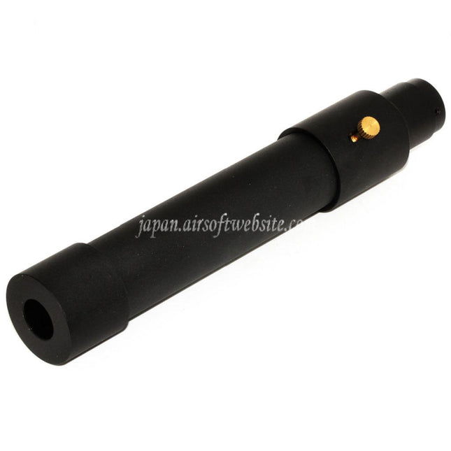 DOUBLE BELL 173mm/203mm x 34mm MPX QD サプレッサー サイレンサー（フラッシュハイダー付き） -14mm CCW 反時計回りネジ バレルライフル用 エアソフトガン ブラック