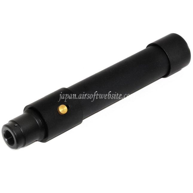 DOUBLE BELL 173mm/203mm x 34mm MPX QD サプレッサー サイレンサー（フラッシュハイダー付き） -14mm CCW 反時計回りネジ バレルライフル用 エアソフトガン ブラック