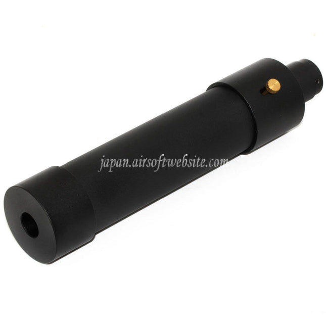DOUBLE BELL 184mm/214mm x 44mm MPX QD サプレッサー サイレンサー（フラッシュハイダー付き） -14mm CCW 反時計回りネジバレルライフル エアガン ブラック