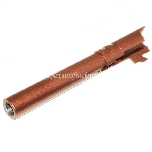 E&C 134/138mm スチールアウターバレル +12mm 時計回り E&C 東京マルイ HI-CAPA COMBAT MASTERシリーズ GBBピストル対応 エアソフト ブロンズ