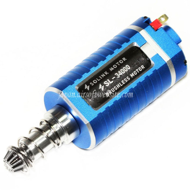 SOLINK SX-1 アドバンスドブラシレス超高速モーター（ロングアクスル）11.1V 34000RPM M4 M16 MP5 G3 P90シリーズ V2ギアボックス AEGライフル エアソフトガンに適合