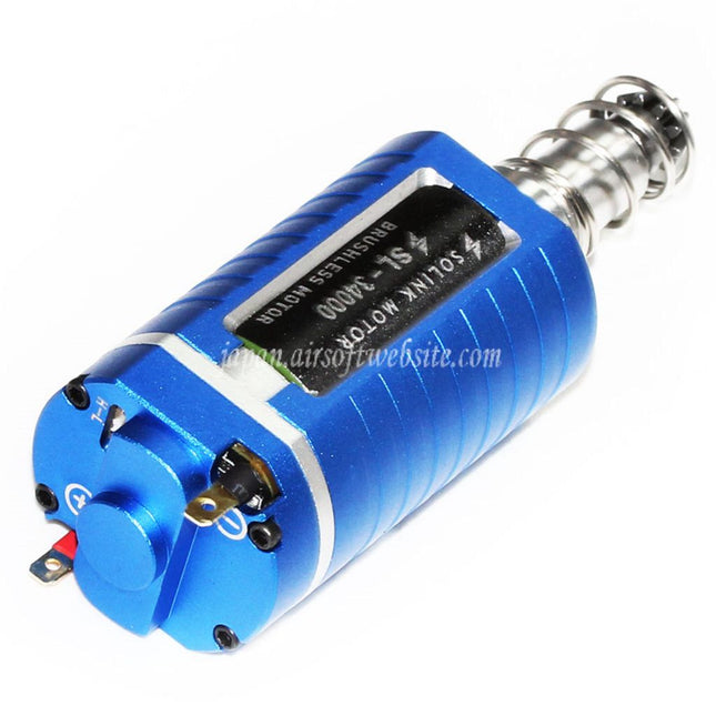 SOLINK SX-1 アドバンスドブラシレス超高速モーター（ロングアクスル）11.1V 34000RPM M4 M16 MP5 G3 P90シリーズ V2ギアボックス AEGライフル エアソフトガンに適合