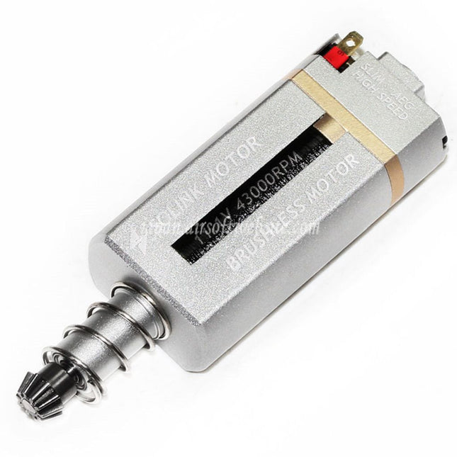 SOLINK 超薄型ブラシレス超高速モーター（ロングアクスル）11.1V 43000RPM M4 M16 MP5 G3 P90シリーズ V2ギアボックス AEGライフル エアソフトガンに適合
