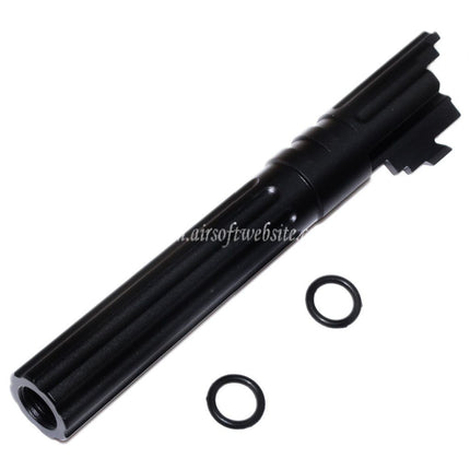 5KU 5インチ 123/127mm CNCアルミアウターバレル+11mm CW ARMORER WORKS AW WE-TECH 東京マルイ HI-CAPA 5.1 GBBピストル エアソフト