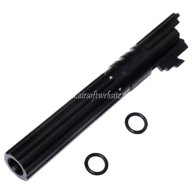 5KU 5インチ 123/127mm CNCアルミアウターバレル+11mm CW ARMORER WORKS AW WE-TECH 東京マルイ HI-CAPA 5.1 GBBピストル エアソフト