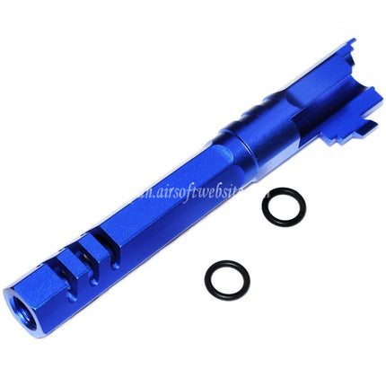 5KU 5インチ 123/127mm CNC 六角形アウターバレル +11mm CW ARMORER WORKS AW WE-TECH 東京マルイ HI-CAPA 5.1 GBB ピストル エアソフト
