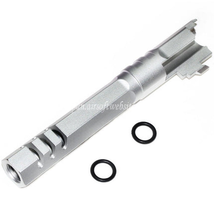 5KU 5インチ 123/127mm CNC 六角形アウターバレル +11mm CW ARMORER WORKS AW WE-TECH 東京マルイ HI-CAPA 5.1 GBB ピストル エアソフト