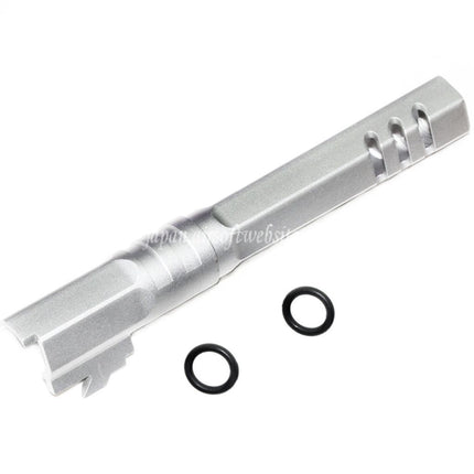 5KU 5インチ 123/127mm CNC 六角形アウターバレル +11mm CW ARMORER WORKS AW WE-TECH 東京マルイ HI-CAPA 5.1 GBB ピストル エアソフト