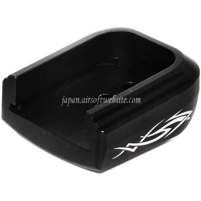 AIP レーザー刻印 マガジンベースプレートカバー タイプ4 ARMY EMG SAI STI TTI AW WE 東京マルイ HI-CAPA GBB CO2ガスピストルマガジン対応 ブラック