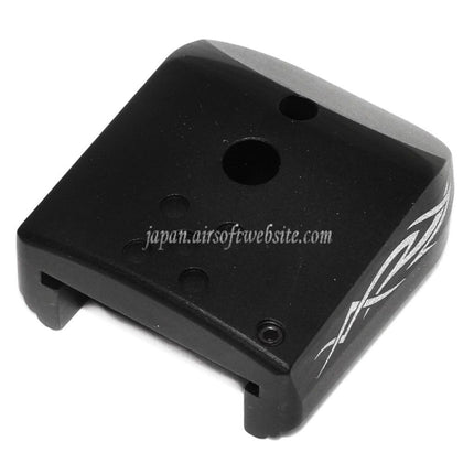 AIP レーザー刻印 マガジンベースプレートカバー タイプ4 ARMY EMG SAI STI TTI AW WE 東京マルイ HI-CAPA GBB CO2ガスピストルマガジン対応 ブラック