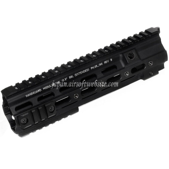 5KU 245mm CNCアルミ SMR タクティカルハンドガードレールシステム VFC Umarex HK416 GBBライフル対応 ブラック