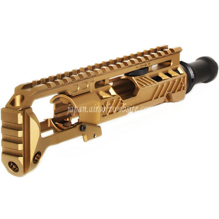 5KU カービンライフルコンバージョンキット タイプA M1913レールストックアダプター付き ACTION ARMY AAP-01シリーズ GBBピストル エアソフトガン
