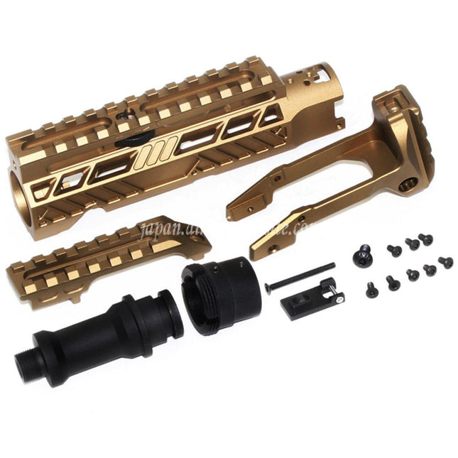 5KU カービンライフルコンバージョンキット タイプA M1913レールストックアダプター付き ACTION ARMY AAP-01シリーズ GBBピストル エアソフトガン