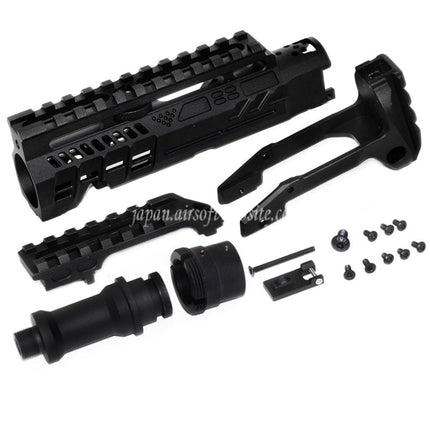 5KU カービンライフルコンバージョンキット タイプB M1913レールストックアダプター付き ACTION ARMY AAP-01シリーズ GBBピストル エアソフトガン
