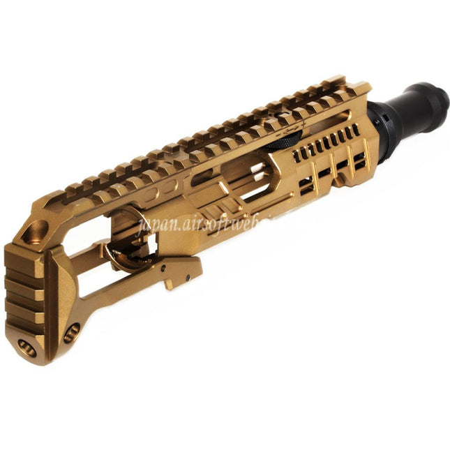5KU カービンライフルコンバージョンキット タイプB M1913レールストックアダプター付き ACTION ARMY AAP-01シリーズ GBBピストル エアソフトガン