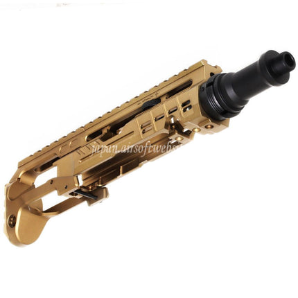 5KU カービンライフルコンバージョンキット タイプB M1913レールストックアダプター付き ACTION ARMY AAP-01シリーズ GBBピストル エアソフトガン