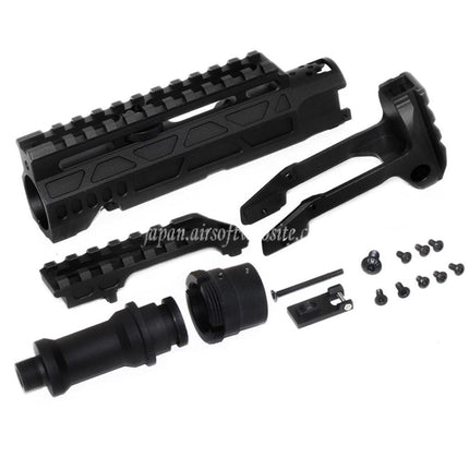 5KU カービンライフルコンバージョンキット タイプC M1913レールストックアダプター付き ACTION ARMY AAP-01シリーズGBBピストルエアソフトガン対応