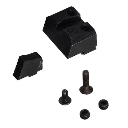 Guns Modify GM CNCスチール SUスタイル サプレッサー フロントリアサイトセット WE(WE-TECH) 東京マルイ Gシリーズ GBBピストル エアソフトガン対応 ブラック
