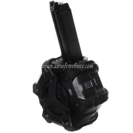 WE (WE-TECH) 350発ガスドラムマガジン G17 G18C Gシリーズ GBBピストル対応 エアソフトガン