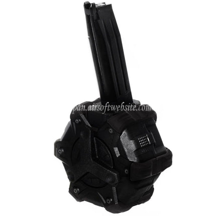 WE (WE-TECH) 350発ガスドラムマガジン HI-CAPA GBBピストル対応 エアソフトガン