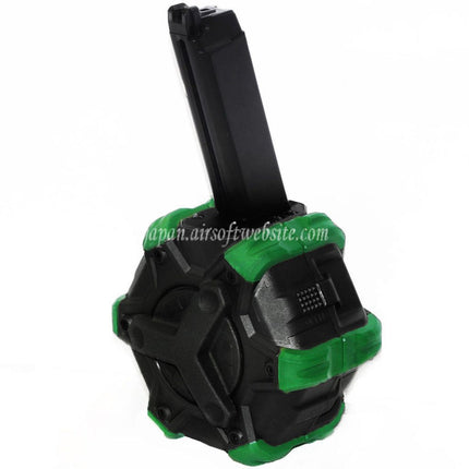 WE (WE-TECH) 350発ガスドラムマガジン G17 G18C Gシリーズ GBBピストル対応 エアソフトガン