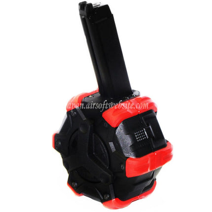 WE (WE-TECH) 350発ガスドラムマガジン G17 G18C Gシリーズ GBBピストル対応 エアソフトガン