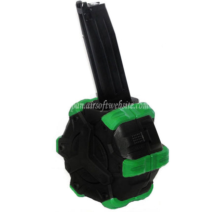 WE (WE-TECH) 350発ガスドラムマガジン HI-CAPA GBBピストル対応 エアソフトガン