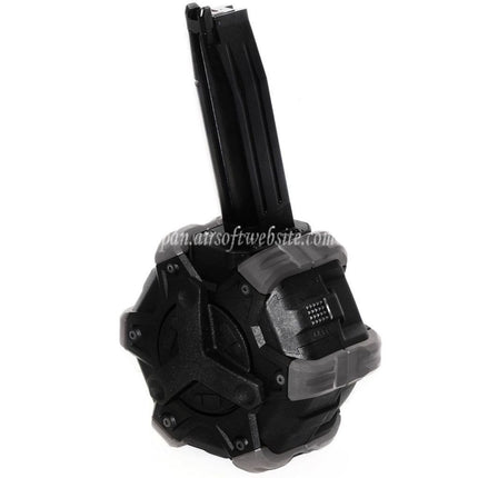 WE (WE-TECH) 350発ガスドラムマガジン HI-CAPA GBBピストル対応 エアソフトガン