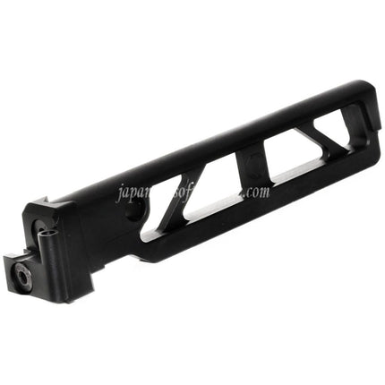 5KU アルミ製 6ポジション スケルトン ST-6 フォールディングストックチューブ アダプター付き D-Boys GHK LCT CYMA AKS74 AK-105シリーズ AEG GBBライフル エアガン ブラック