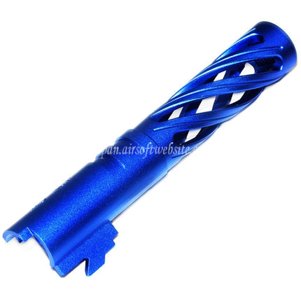 5KU 4.3インチ 106mm/110mm CNC トルネードスパイラル 中空アウターバレル +11mm CW 東京マルイ HI-CAPA 4.3 GBB ピストルに適合