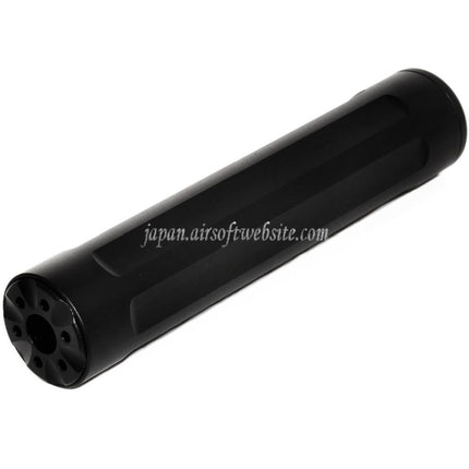 5KU 157mmバレルエクステンション モックサプレッサーサイレンサー -14mm CCW 反時計回りネジ Action Army AAP-01シリーズ GBBピストル対応 ブラック
