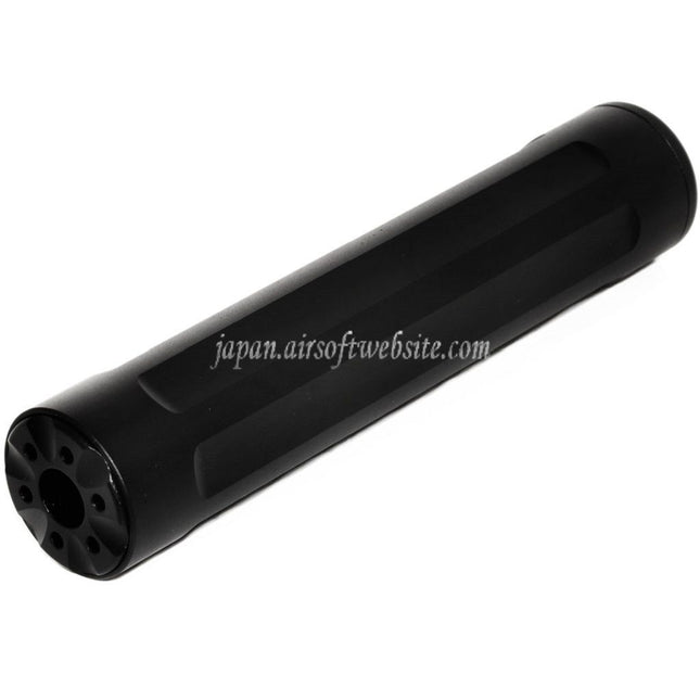 5KU 157mmバレルエクステンション モックサプレッサーサイレンサー -14mm CCW 反時計回りネジ Action Army AAP-01シリーズ GBBピストル対応 ブラック