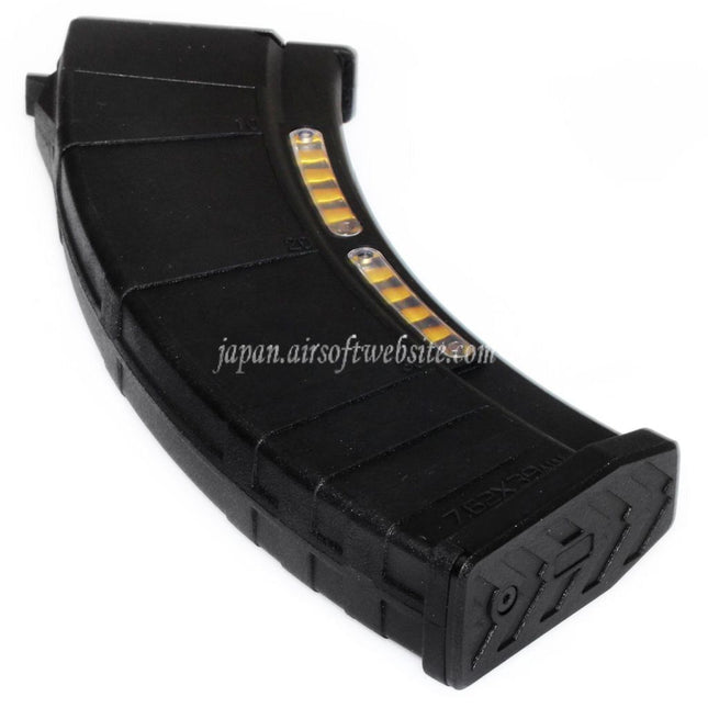 CYMA 220発ポリマー製ミッドキャップマガジン（ダミーディスプレイ付き）AKシリーズAEGライフル用 ブラック