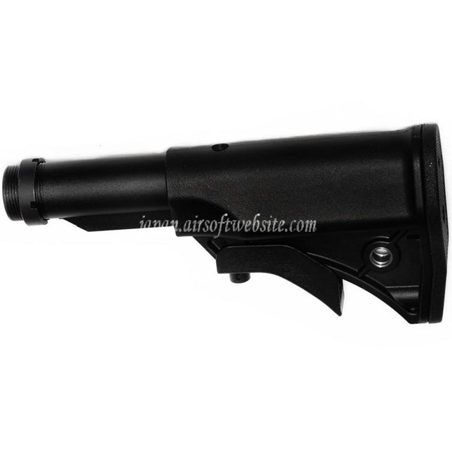 CYMA LWRCIスタイル コンパクトリトラクタブルストック ストックチューブ付き プラチナシリーズ MP5 AEGライフル エアソフトガン ブラック