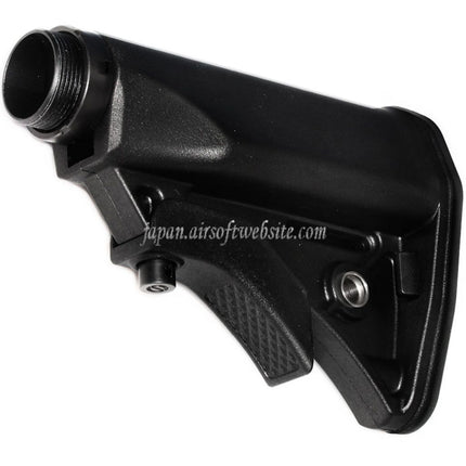 CYMA LWRCIスタイル コンパクトリトラクタブルストック ストックチューブ付き プラチナシリーズ MP5 AEGライフル エアソフトガン ブラック