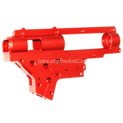 CYMA CNCアルミ製 8mm QDギアボックスシェル CYMA Platinumシリーズ SR25 QBSシリーズ AEGライフル エアソフトガン対応 レッド