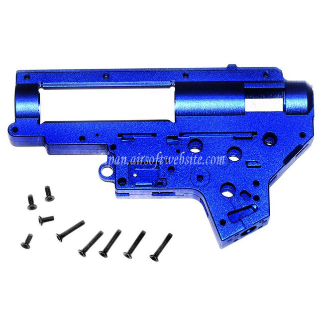 CYMA CNCアルミ製 8mm QDギアボックスシェル CYMA Platinumシリーズ M4 QBSシリーズ AEGライフル エアソフトガン対応 ブルー