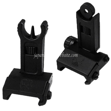 APS New Phantom フリップアップ フロントリアサイト（20mm 1913ピカティニーレール M4 M16 AEGライフル対応）