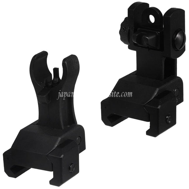 CYMA フリップアップフロントリアサイト CYMA CM102 EMG SGR-12 ショットガン 20mm 1913 ピカティニーレール AEG ライフル エアガン対応