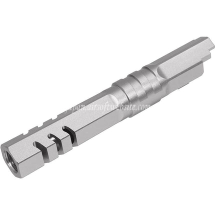 5KU 4.3インチCNCアルミニウム六角形アウターバレル +11mm CW 時計回りねじ   Armorer Works WE (WE-TECH) 東京マルイ Hi-Capa 4.3シリーズ GBBピストル エアソフトガンに適しています