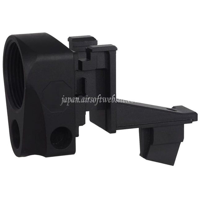 5KU アルミニウム  4スロット20mm M1913ピカティニーレール ライフルストックアダプター    東京マルイAKMシリーズGBBライフル用M4バッファーチューブに適合