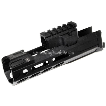 Dytac SLR Rifleworks ION Lite 165mm 6.5インチ エクステンデッド M-LOK ハンドガードレールシステムキット アウターバレル付き GHK AKシリーズ GBBライフル対応 エアソフトガン ブラック