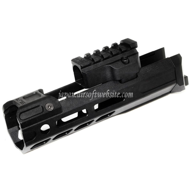 Dytac SLR Rifleworks ION Lite 165mm 6.5インチ エクステンデッド M-LOK ハンドガードレールシステムキット アウターバレル付き GHK AKシリーズ GBBライフル対応 エアソフトガン ブラック