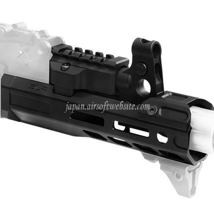 Dytac SLR Rifleworks ION Lite 165mm 6.5インチ エクステンデッド M-LOK ハンドガードレールシステムキット アウターバレル付き GHK AKシリーズ GBBライフル対応 エアソフトガン ブラック