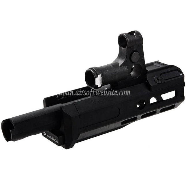 Dytac SLR Rifleworks 125mm 4.7インチ ライト M-LOK エクステンデッド ハンドガードレールシステムキット アウターバレル付き 東京マルイ AKMシリーズ GBBライフル対応 エアソフトガン ブラック