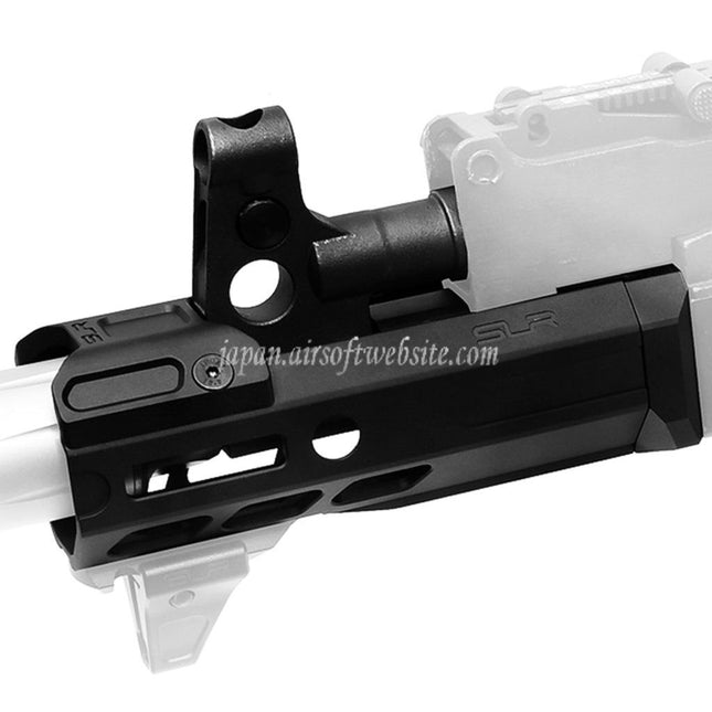 Dytac SLR Rifleworks 125mm 4.7インチ ION Lite M-LOK エクステンデッド ハンドガードレールシステムキット アウターバレル付き GHK AKシリーズ GBBライフル対応 エアソフトガン ブラック