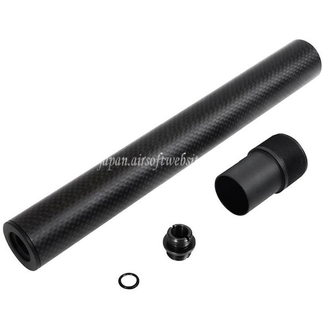Laylax PSS 257mm/265mm ショートタイプ カーボンファイバーアウターバレル 東京マルイ VSR-10シリーズ ボルトアクションスナイパー対応 ブラック