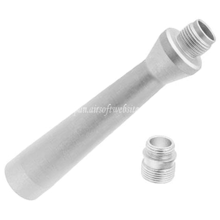 REVANCHIST AIRSOFT 100mm 超軽量アルミアウターバレル - 14mm 逆ネジ ネジアダプター付き Novritsch SSP5シリーズ GBBピストル対応 エアソフト